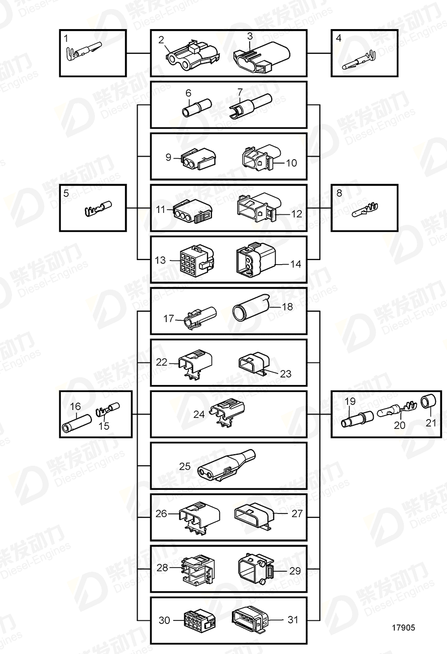 volvo penta Insulator 1598753 Drawing volvo penta Insulator 1598753 Drawing